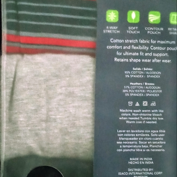 Men's Boxer Briefs 3 Pk M 32-34 - Picture 3 of 3